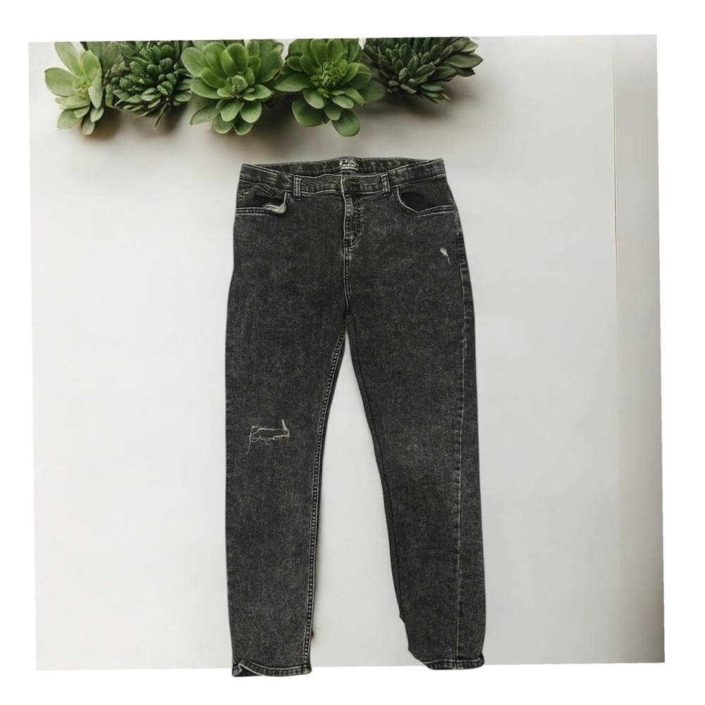 Boys/Kids Black Denim Jeans - Art Class Relaxed Taper Size 18 Husky